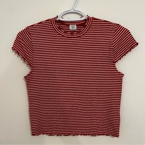 36. ARITZIA SUNDAY BEST striped crop top